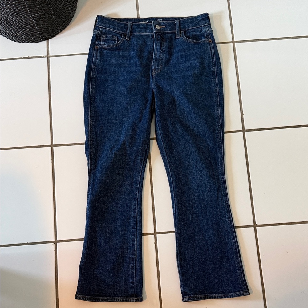 Old Navy Dark Blue Flare Women's Jeans